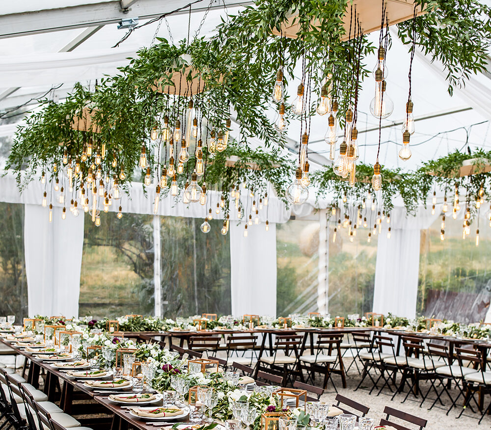 Interior of a Wedding Tent for rental