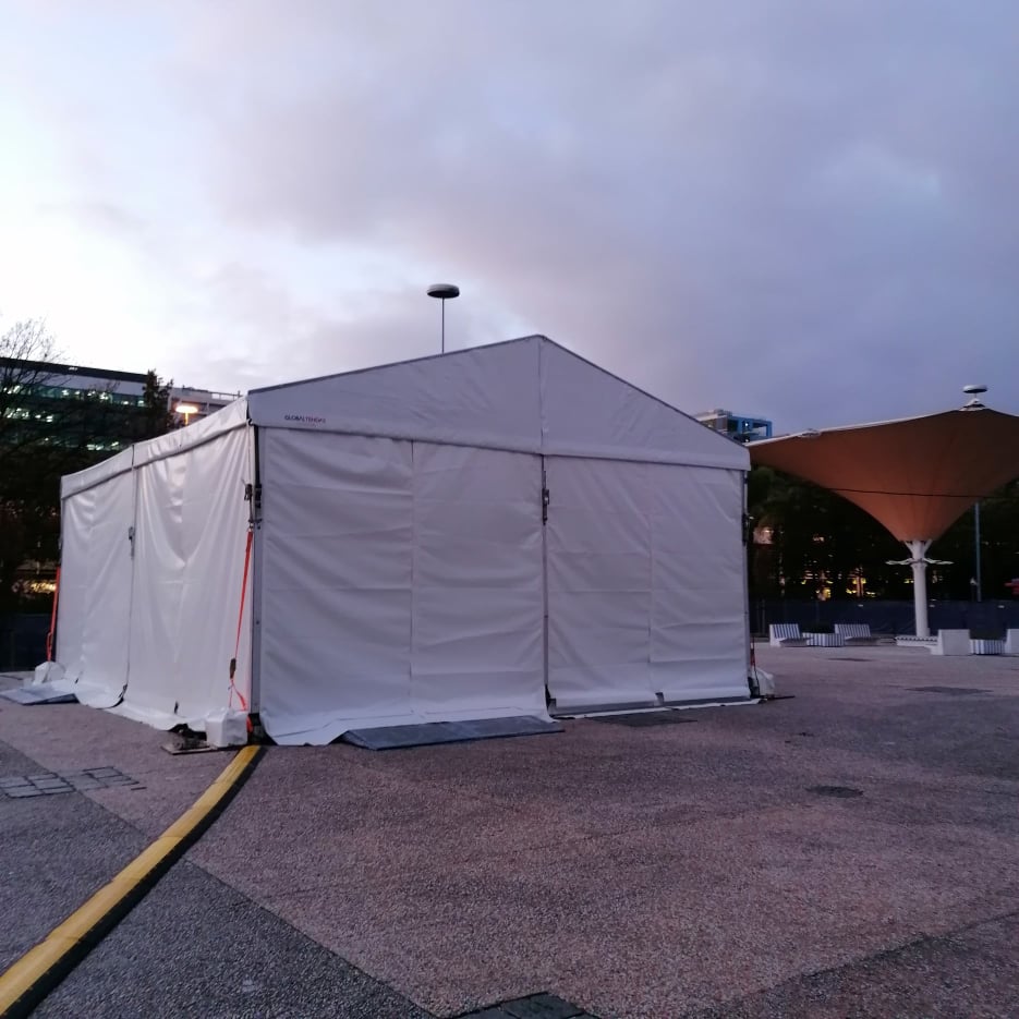 Tenda para evento Comic Con