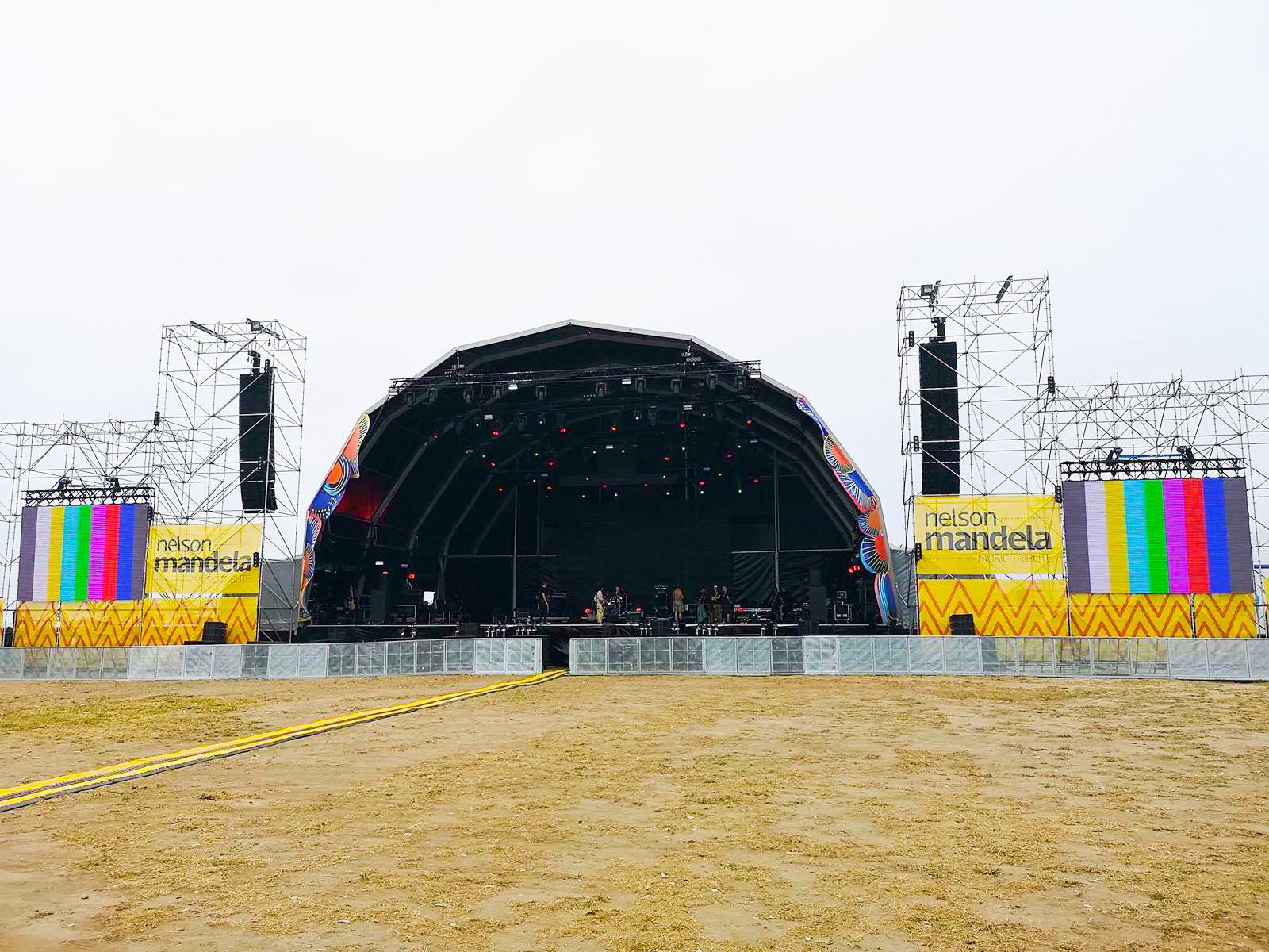 Stage for Nelson Mandela Festival 2018 in Leça da Palmeira