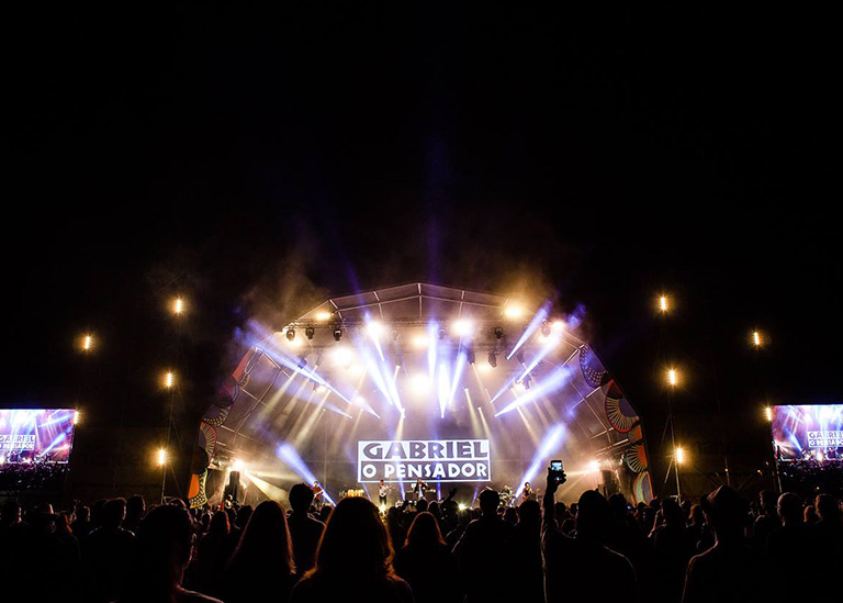Fotografia de palco para concertos de festival em Leça da Palmeira.